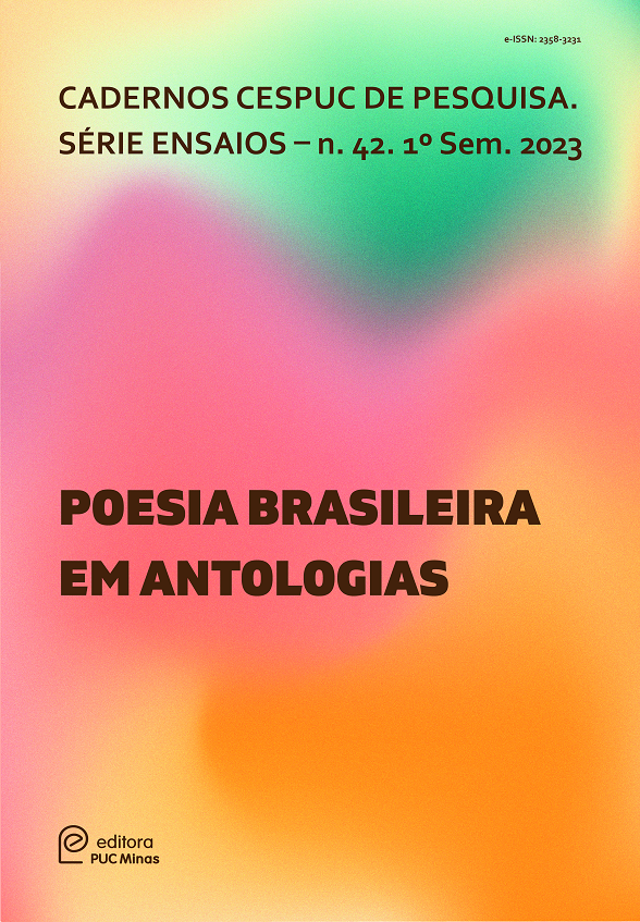 Capa da Revista Poesia brasileira em antologias